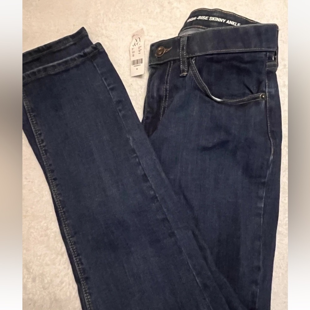 NWT New York & Company Women's High Rise Skinny Ankle Jeans Size 8 Medium Wash
